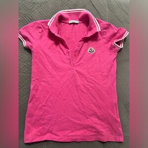 Moncler Enfant chest logo-patch polo shirt